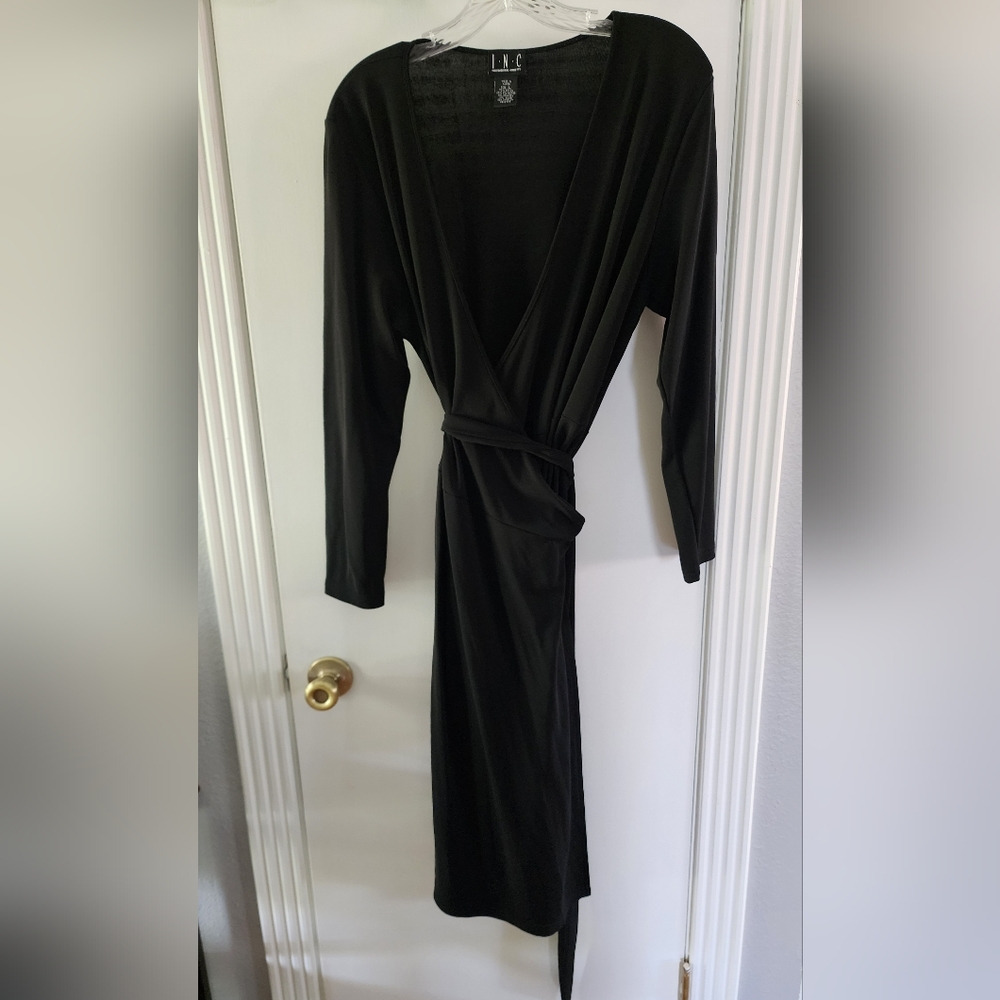 INC black wrap dress